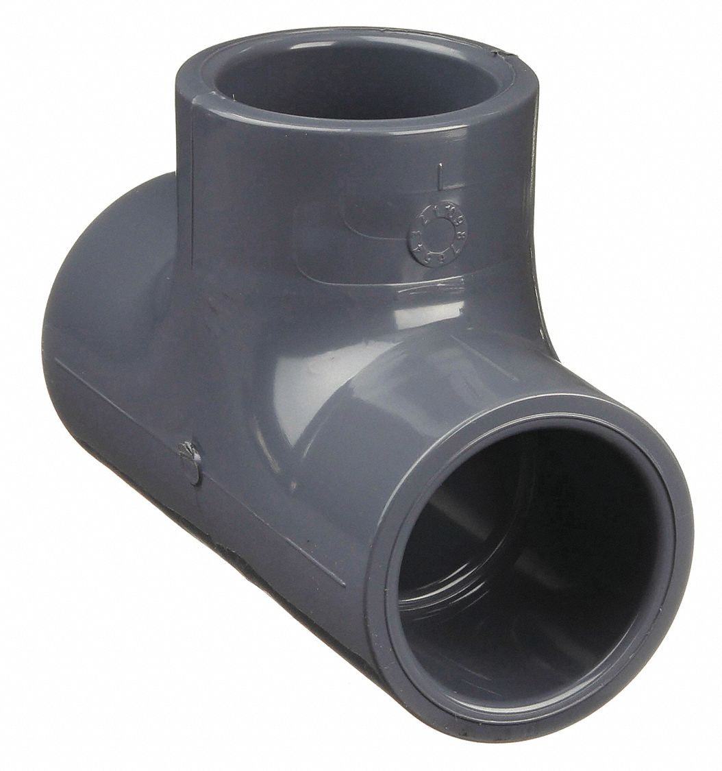 GF PIPING SYSTEMS TEE,1 IN,SLIP SOCKET,PVC - Plastic and Synthetic