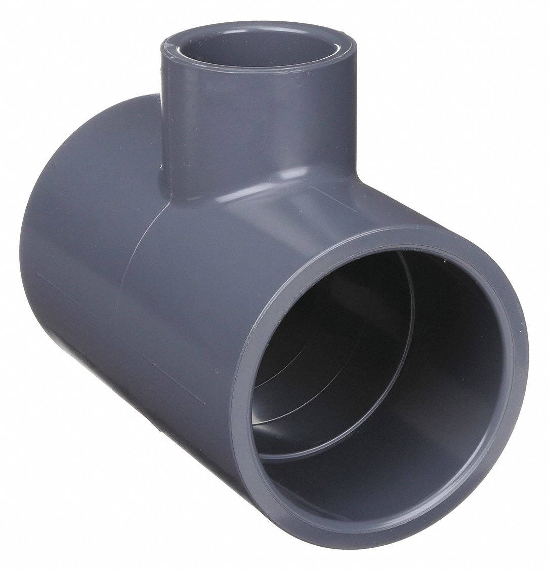 REDUCING TEE: 2 IN X 1½ IN X 2 IN FITTING PIPE SIZE, SCHEDULE 80, 400 PSI AT 73 ° F, GREY