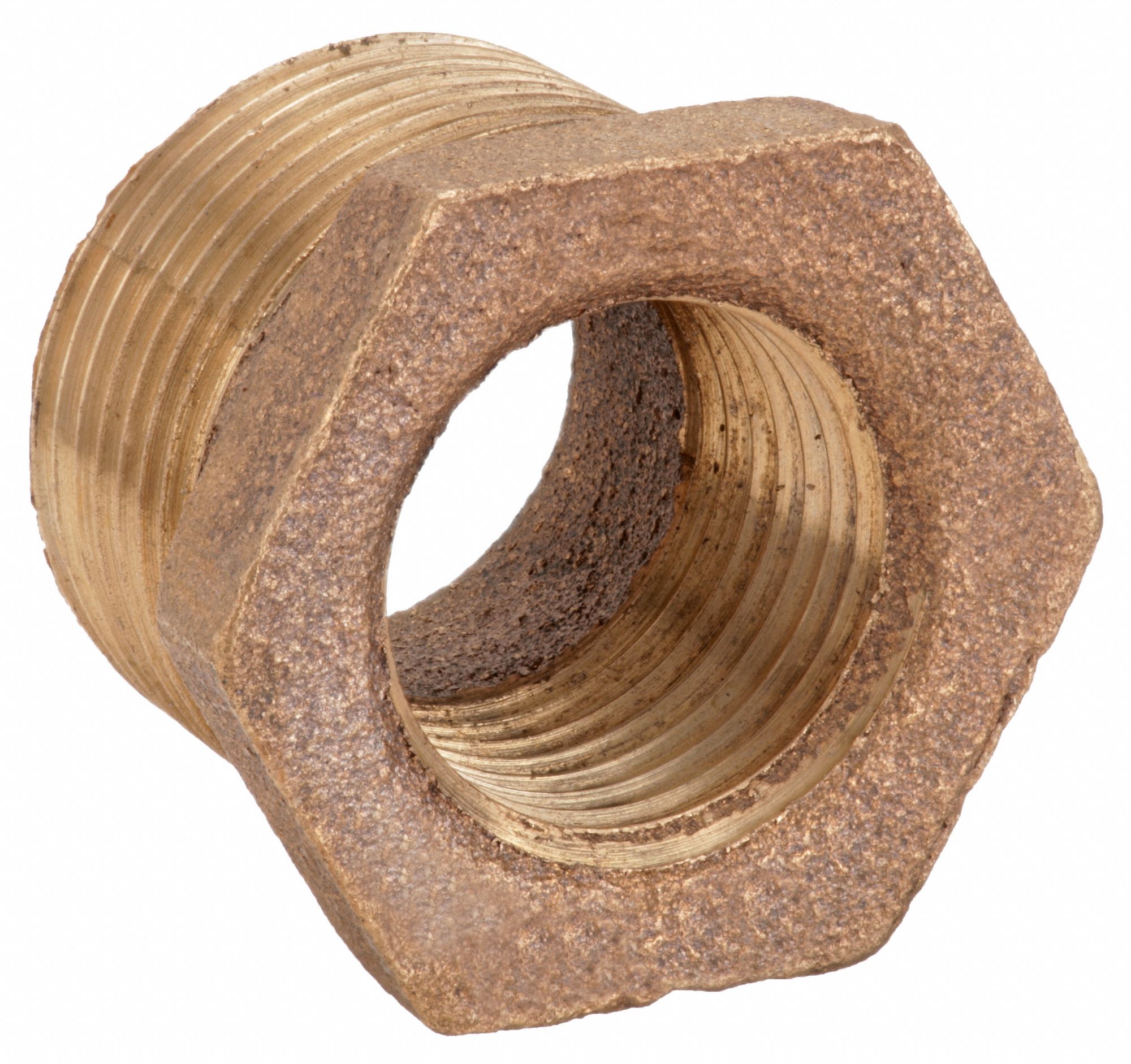 Red Brass, 1 in x 3/4 in Fitting Pipe Size, Hex Bushing - 6RCW6