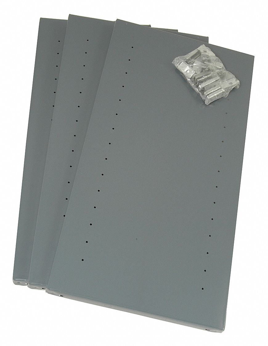 GRAINGER APPROVED Steel Shelf, Gray, 3 PK 1VG25UC50703 Grainger