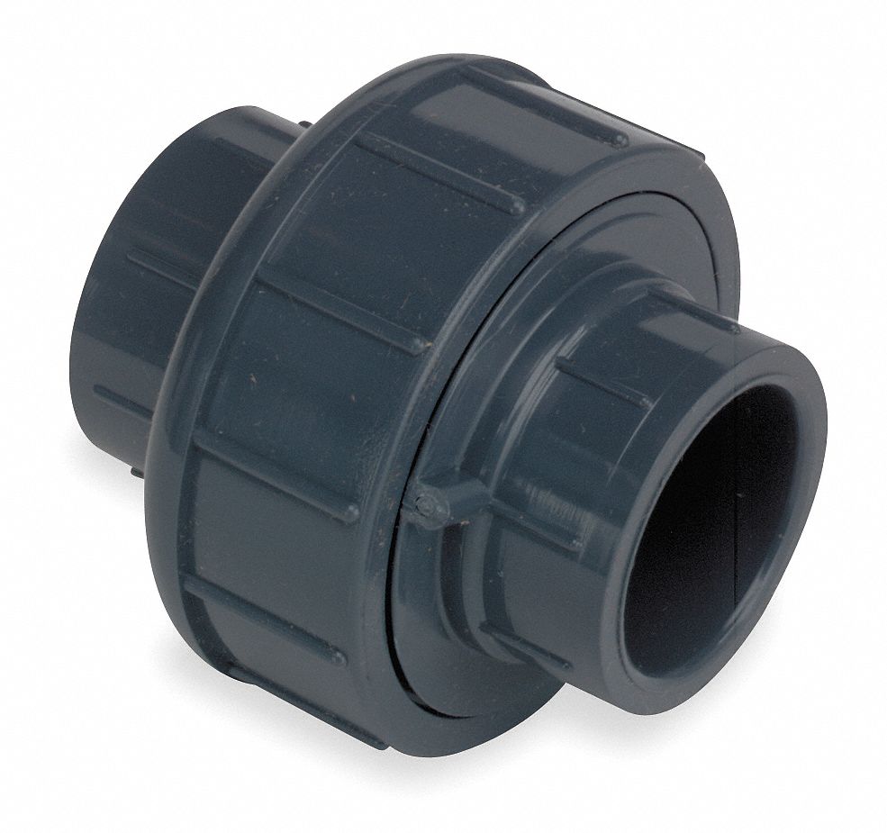 GRAINGER APPROVED PVC Union, Socket x Socket, 4 in Pipe Size - Pipe ...