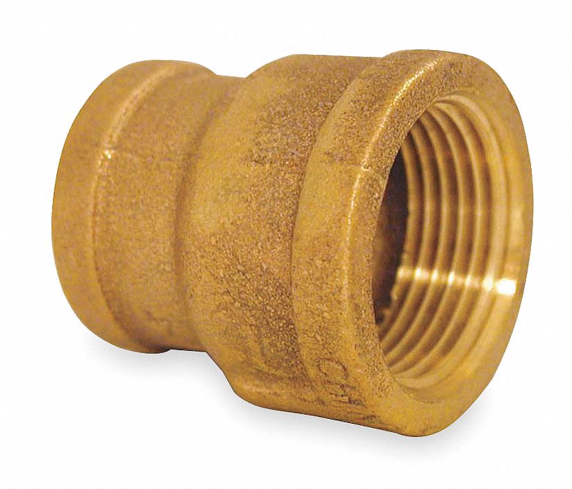 Grainger Approved Red Brass Reducing Coupling Fnpt 3 4 In X 1 2 In Pipe Size 1 Ea 1vgd8 1vgd8 Grainger