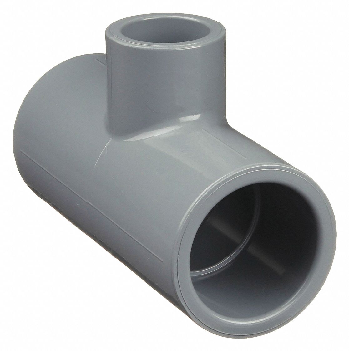 REDUCING TEE: 2 IN X 1½ IN X 2 IN FITTING PIPE SIZE, SCHEDULE 80, 400 PSI AT 73 ° F, GREY