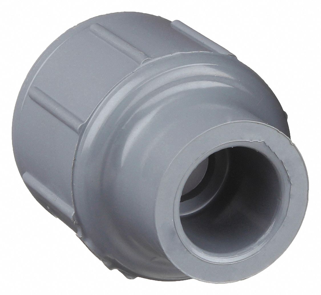 REDUCING COUPLING: ¾ IN X ½ IN FITTING, SCHEDULE 80, FEMALE SOCKET X FEMALE SOCKET
