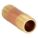 NIPPLE: RED BRASS, ¾ IN NOMINAL PIPE SIZE, 2½ IN L, BOTH ENDS THREADED, SCHEDULE 40