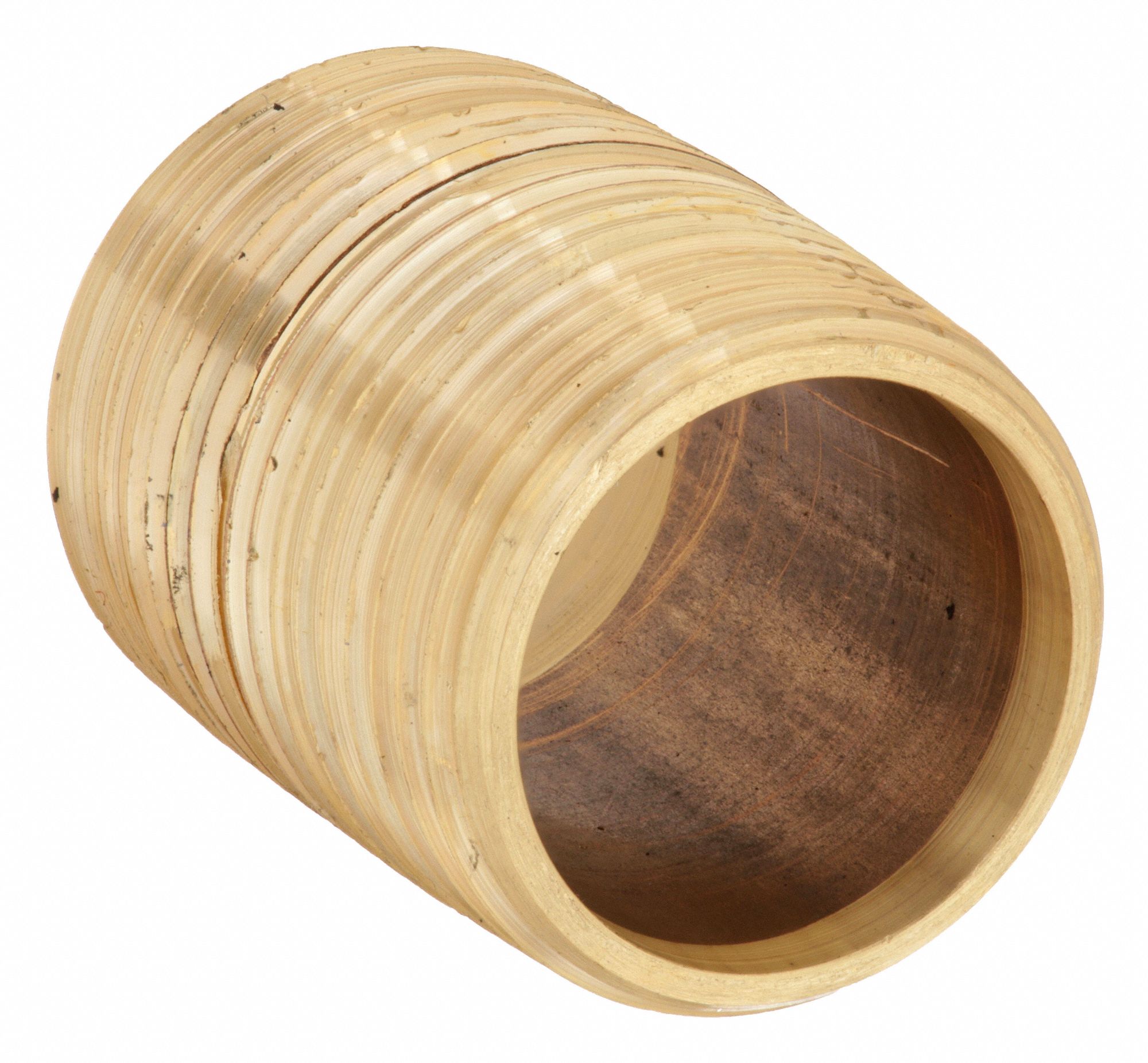 NIPPLE: RED BRASS, 4 IN NOMINAL PIPE SIZE, 2 7/8 IN L, FULLY THREADED, SCHEDULE 40