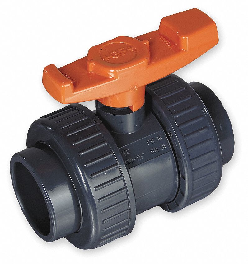 MANUAL TWO-WAY BALL VALVE: ¾ IN, CPVC, STRAIGHT, SOCKET X FNPT, TWO-PIECE, LEVER