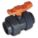 MANUAL TWO-WAY BALL VALVE: 1 IN, CPVC, STRAIGHT, SOCKET X FNPT, TWO-PIECE, LEVER