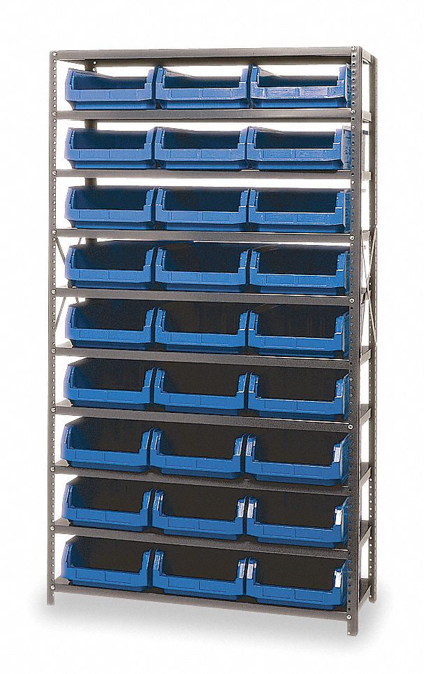 QUANTUM STORAGE SYSTEMS, 42 in x 18 in x 75 in, 1 Sided, Bin Shelving