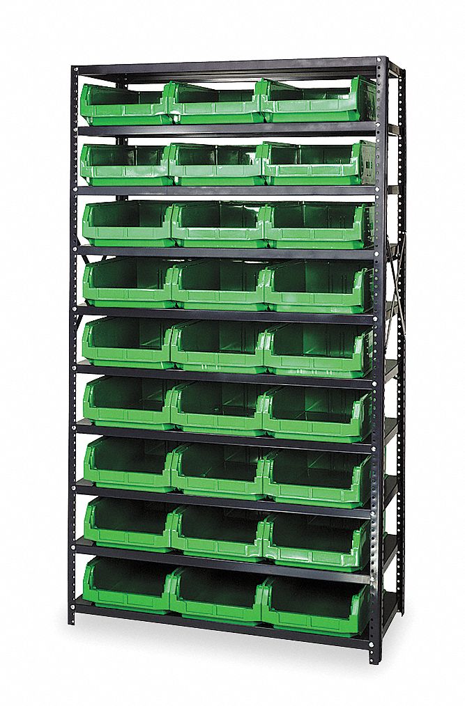 QUANTUM STORAGE SYSTEMS, 42 in x 18 in x 75 in, 1 Sided, Bin Shelving