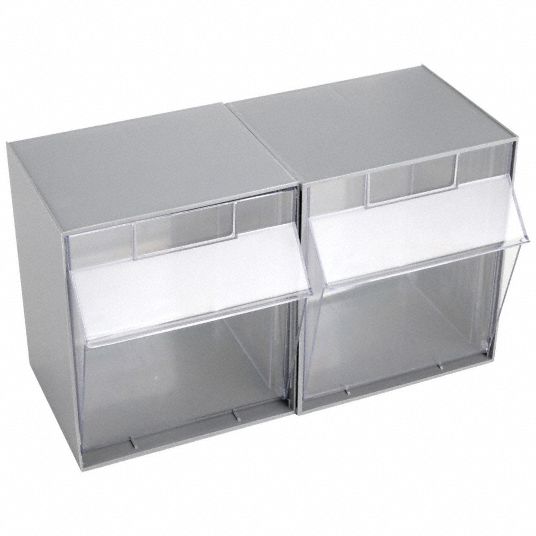 QUANTUM STORAGE SYSTEMS, 11 3/4 in x 23 5/8 in x 13 7/8 in,  Freestanding/Wall, Tip-Out Bin - 1VH67