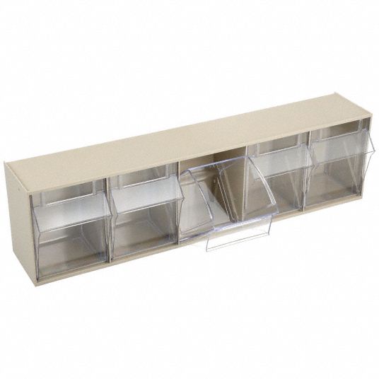 Quantum Storage Bins, 5 Tip Out, Ivory - QTB305IV