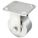 ROULETTE PLAQUE,FIX,INOX,4 PO,850 LB