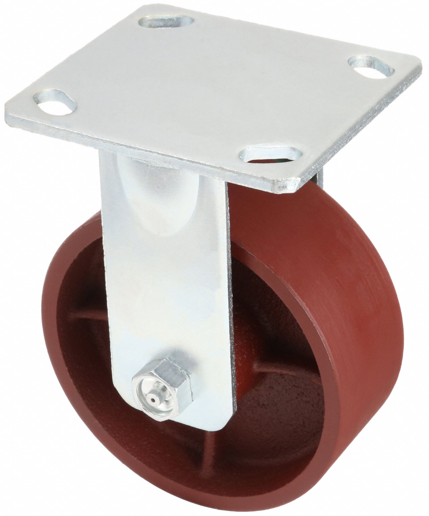 Grainger Approved Standard Plate Caster Rigid Ductile Iron 1250 Lb