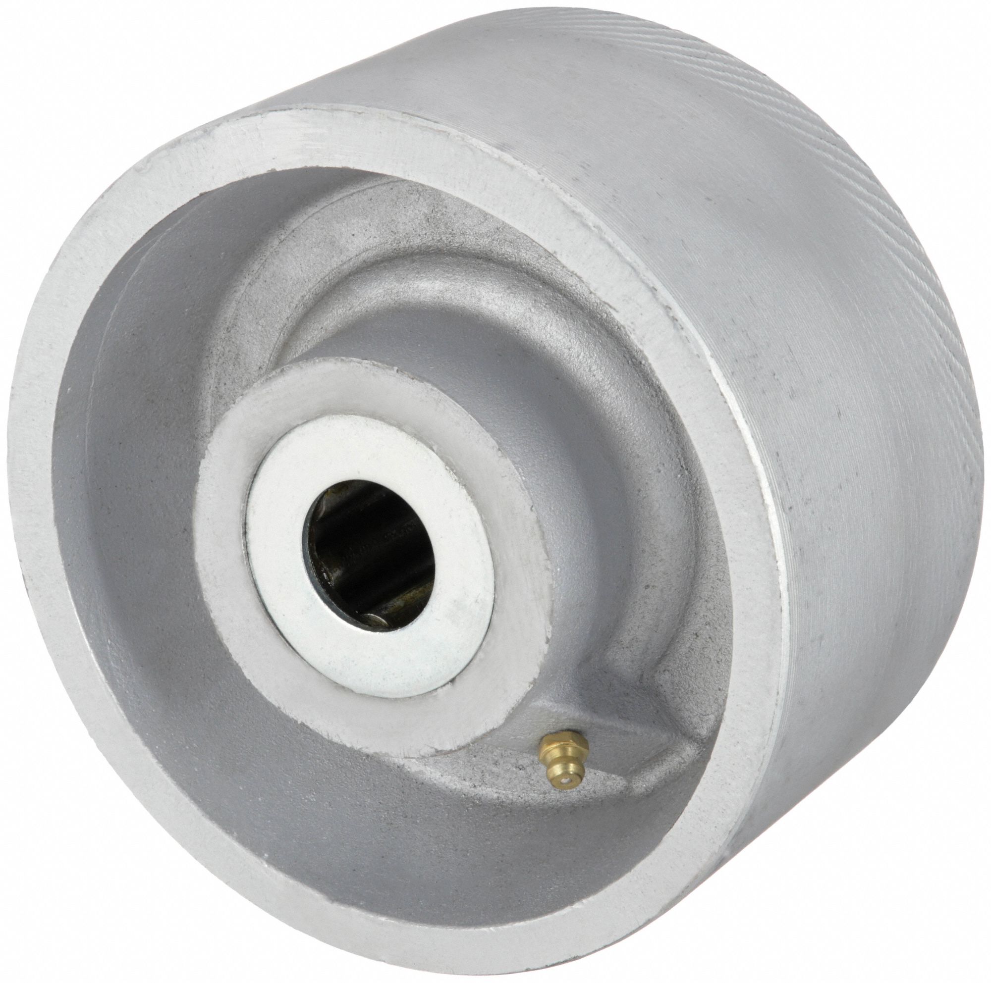 IRON TREAD WHEEL, 6 IN WHEEL DIAMETER, 3 IN WHEEL W, 6,000 LB LOAD RATING, EXTRA HARD