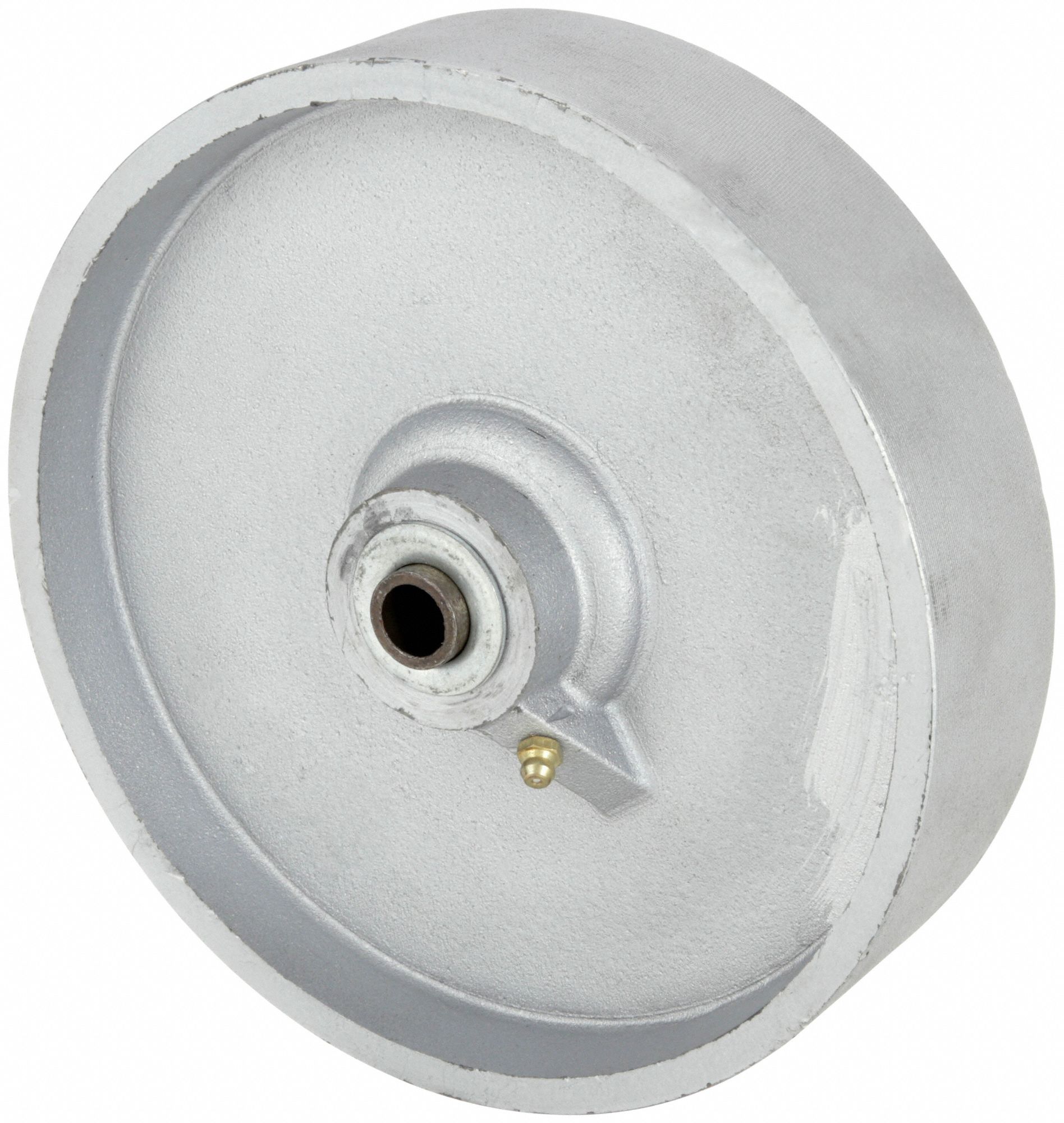 IRON TREAD WHEEL, 8 IN WHEEL DIAMETER, 2 IN WHEEL W, 1,500 LB LOAD RATING, EXTRA HARD