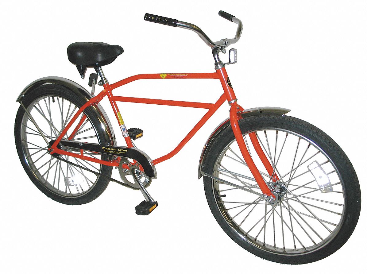 BICYCLE,COASTER BRAKES,26" WHEEL,ORANGE