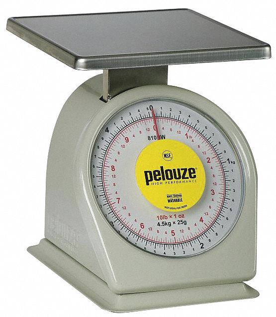 Rubbermaid Commercial Products 4 5kg 10 Lb Mechanical Compact Bench Scale 1vjx7 Fg810bw Grainger