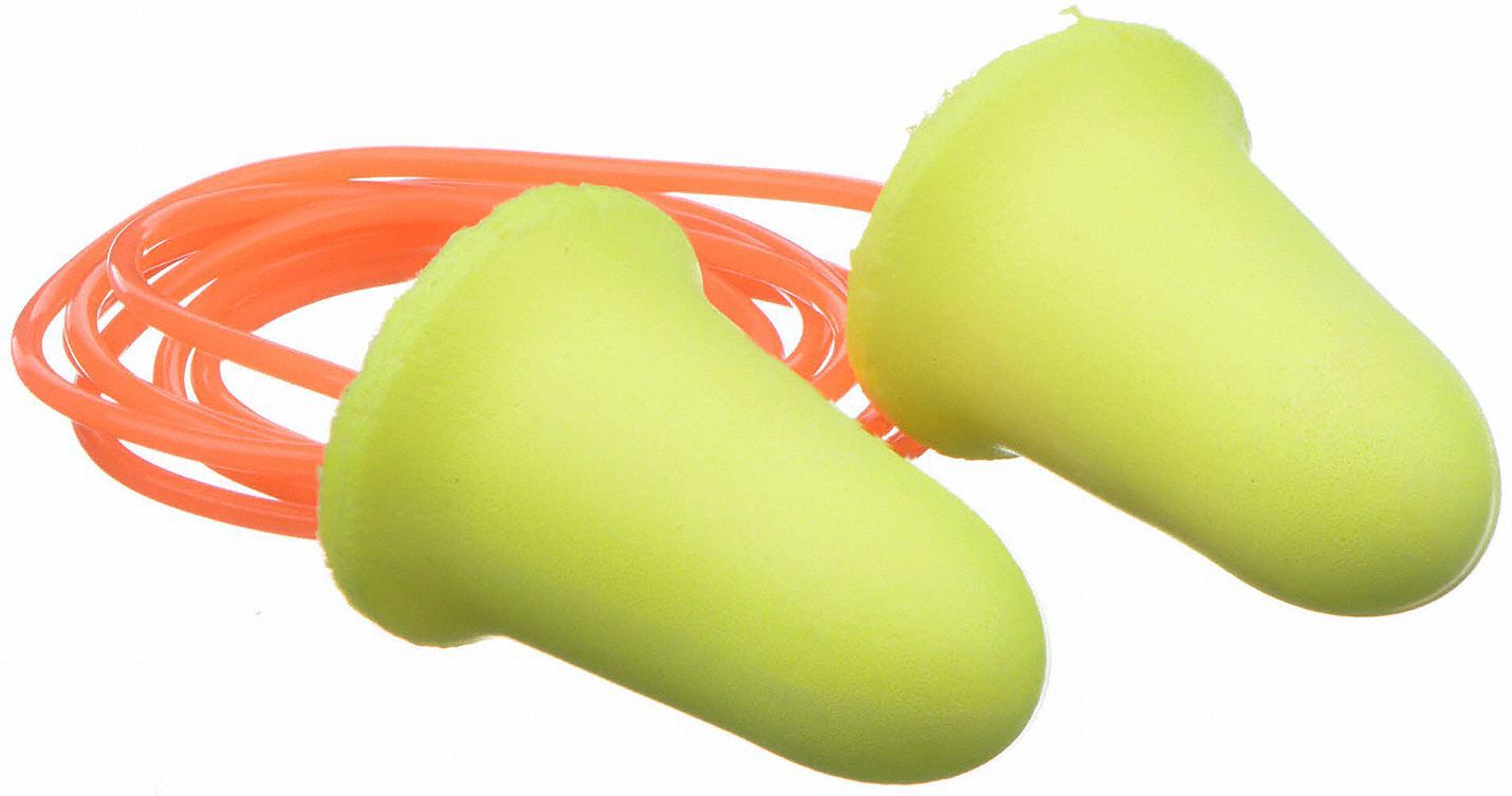 BOUCHONS D'OREILLE, JETABLES, ORNG, MOUSSE/VINYLE, M, CLOCHE, 33 DB, FILAIRE, ENROULABLES, CSA, 200 PR