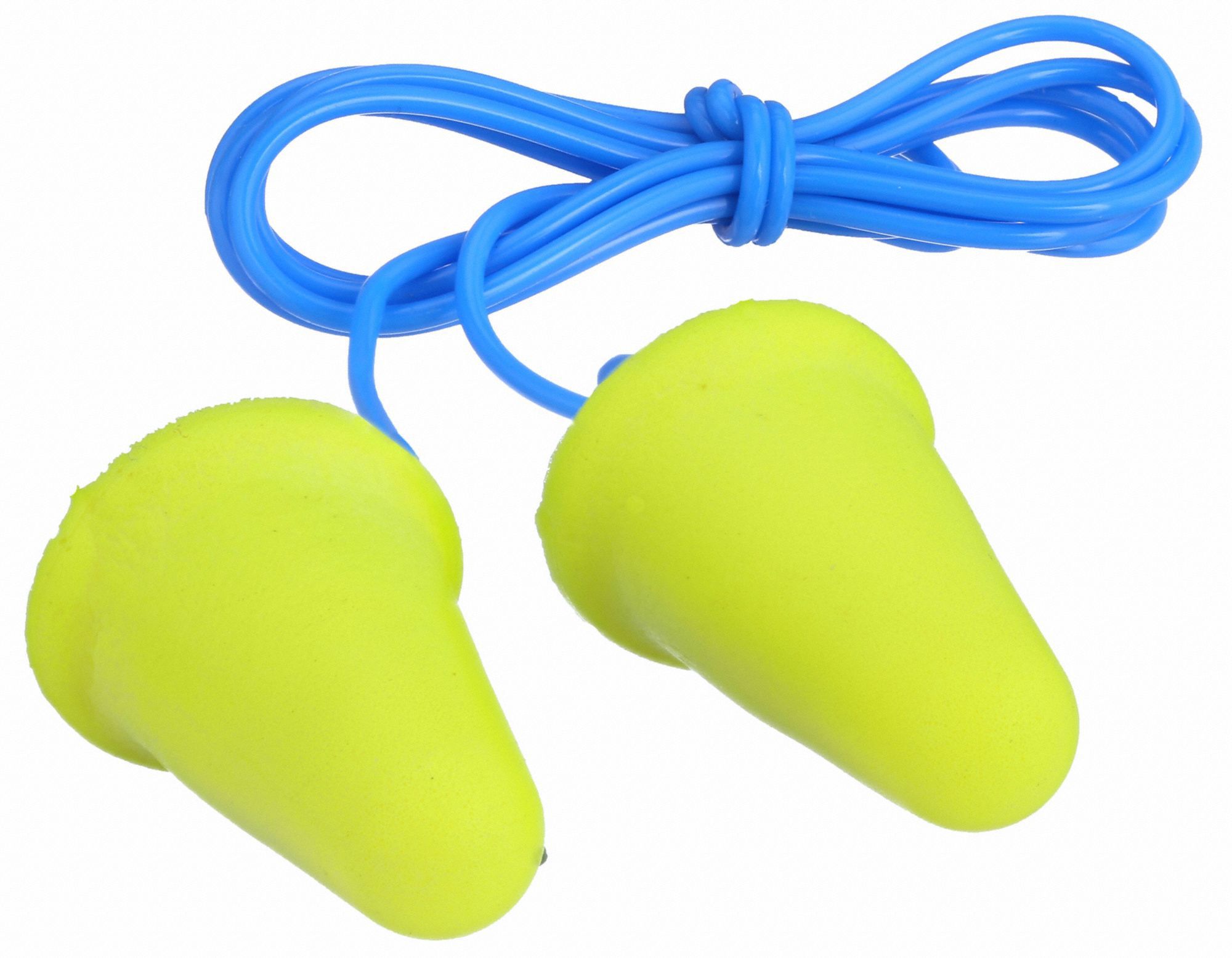 3M Cone Ear Plugs, 30 dB Noise Reduction Rating NRR, Corded, M, Yellow