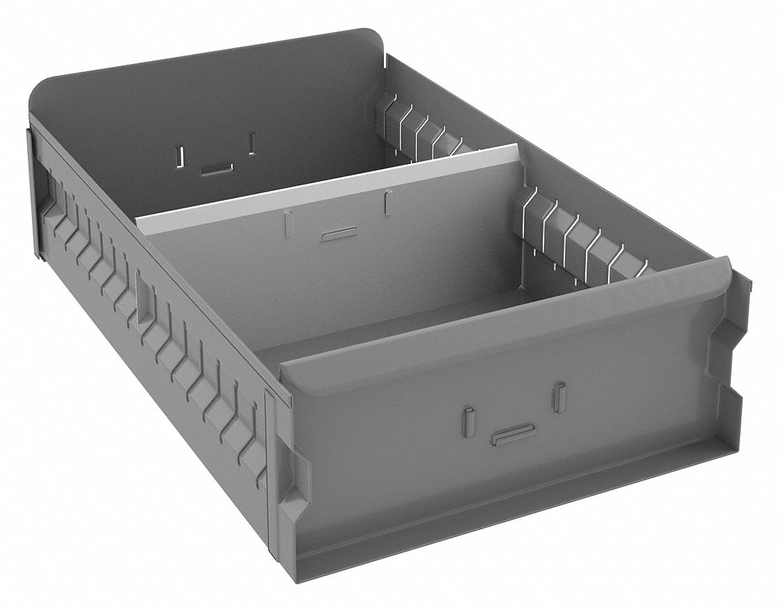 GRAINGER APPROVED Drawer Bin, Outside Length 17 in, Outside Width 11 1/