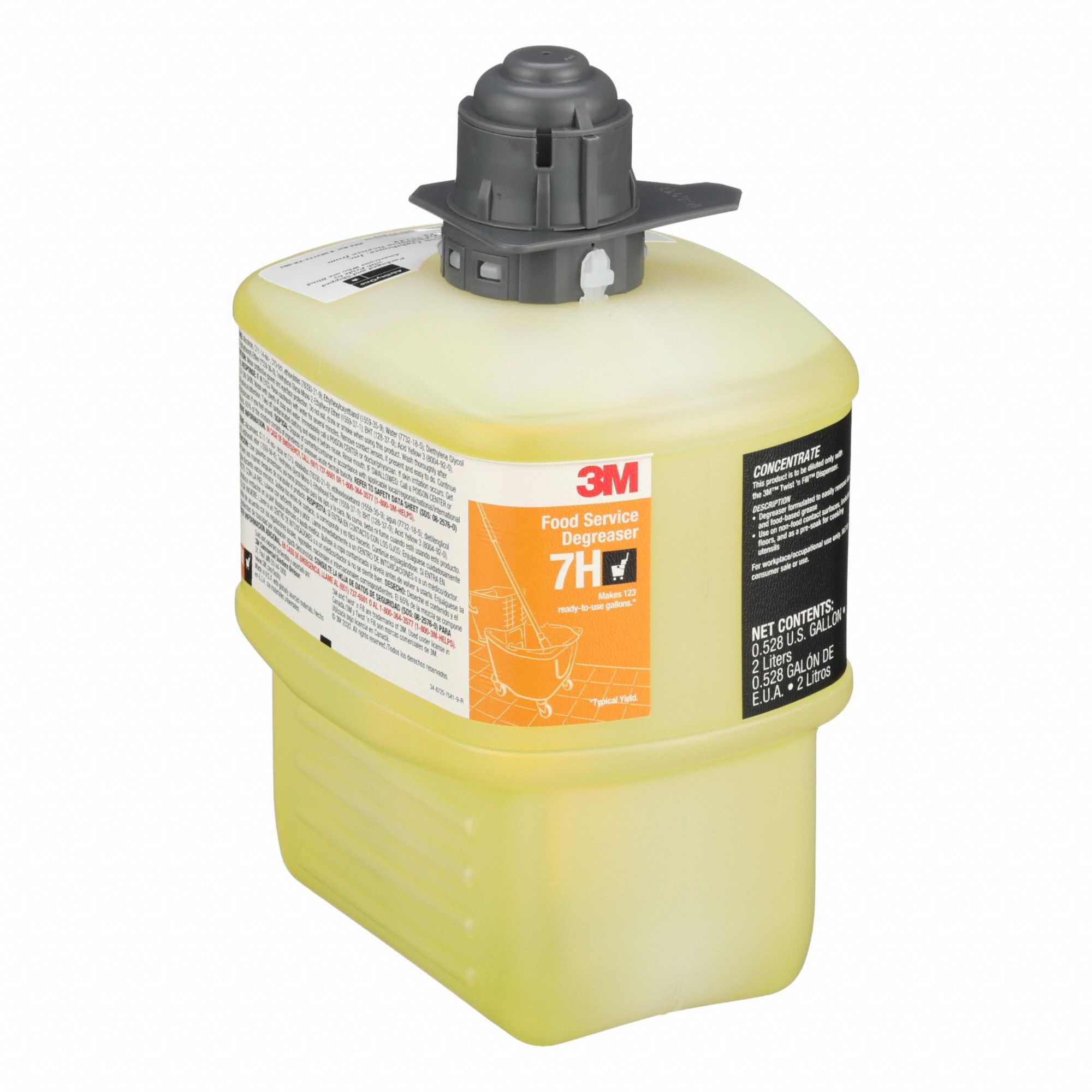 Twist 'n Fill(TM) Food Service Degreaser