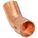 ELBOW: WROT COPPER, FTG X CUP, ¾ IN X ¾ IN COPPER TUBE SIZE, FOR 7/8 IN X 7/8 IN TUBE OD