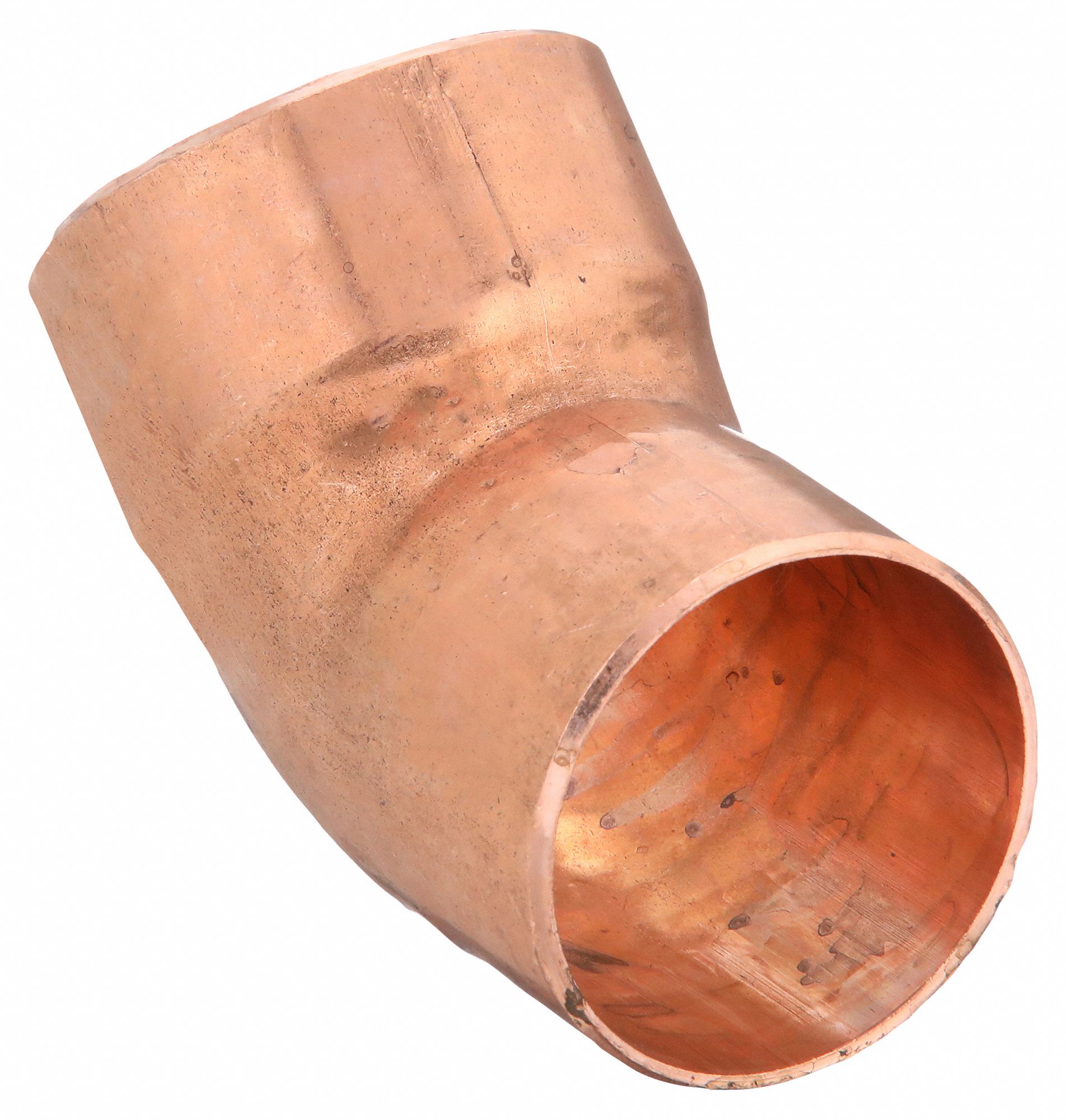 Sweat Fitting Elbow: 1 1/2 in CTS x 1 1/2 in CTS, FTG x FTG, Wrot Copper