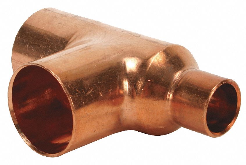 Nibco Reducing Tee Wrot Copper 3 4 In X 1 2 In X 3 4 In C X C 5p101 611 3 4x1 2x3 4 Grainger