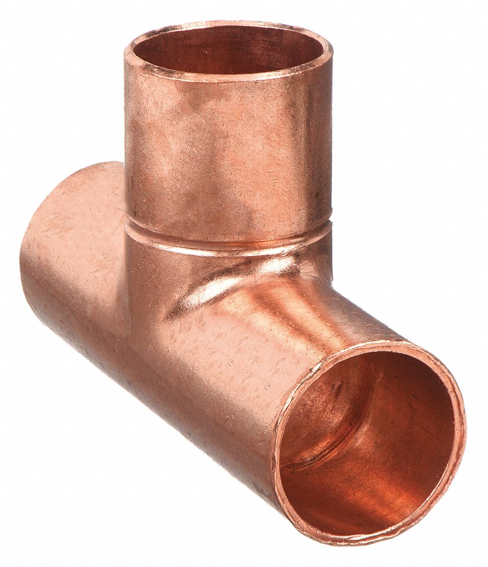 TEE: WROT COPPER, CUP X CUP X CUP, ¾ IN X ¾ IN X ¾ IN COPPER TUBE SIZE