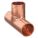 TEE: WROT COPPER, CUP X CUP X CUP, ½ IN X ½ IN X ½ IN COPPER TUBE SIZE