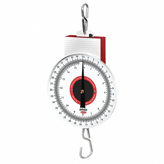 Rubbermaid Commercial Products Mechanical Hanging Scale with Dial Display 70-pound 