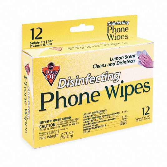 FALCON Disinfecting Phone Wipes, For Use on Phones, Office