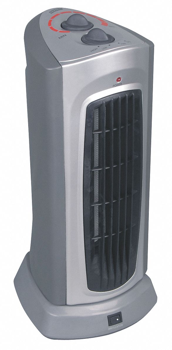 DAYTON Calentador Eléctrico de Pedestal , Aire Forzado , 120VCA , Salida de  BtuH 5118 / 3071 , Gris - Calentadores Eléctricos Portátiles - 1VNX7