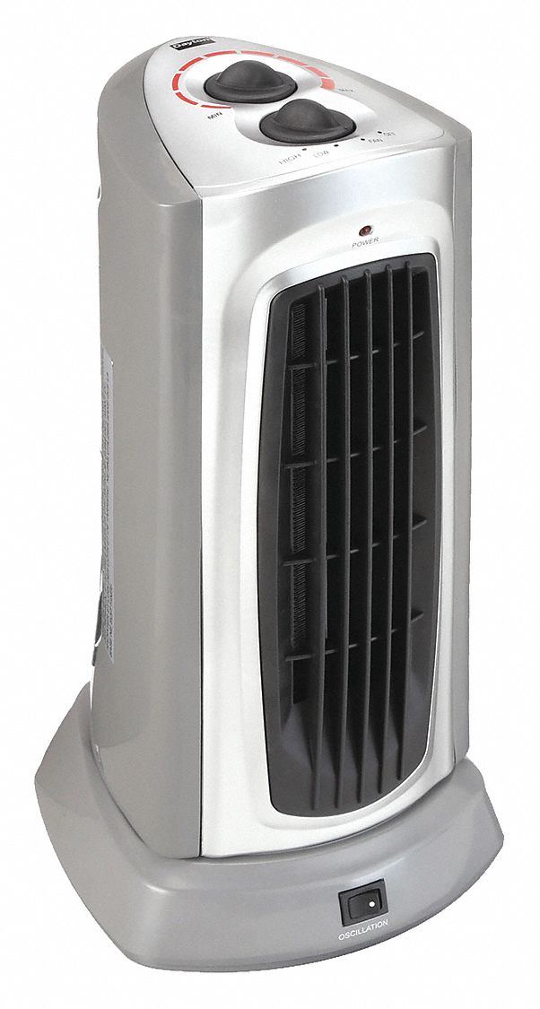 PORTABLE ELECTRIC HEATER, 900/1500W, MECHANICAL CONTROLS/OVERHEAT PROTECTION/TIP-OVER SWITCH