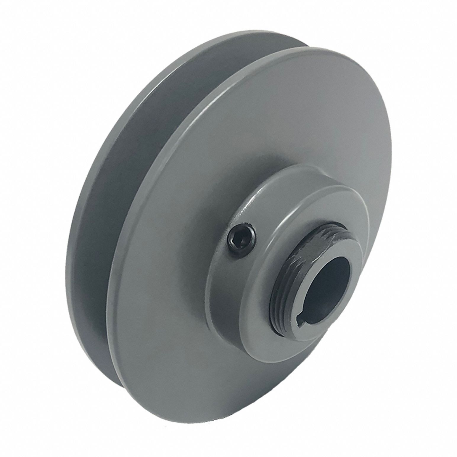 Variable Pitch V-Belt Pulley: 1 Groove, 3.15 in Outside Dia, 1 1/8 in Bore Dia