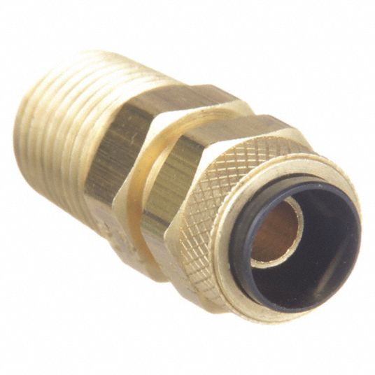 68P-4-4 - Brass Compression Fittings for Thermoplastic and Soft Metal  Tubing - Poly-Tite.