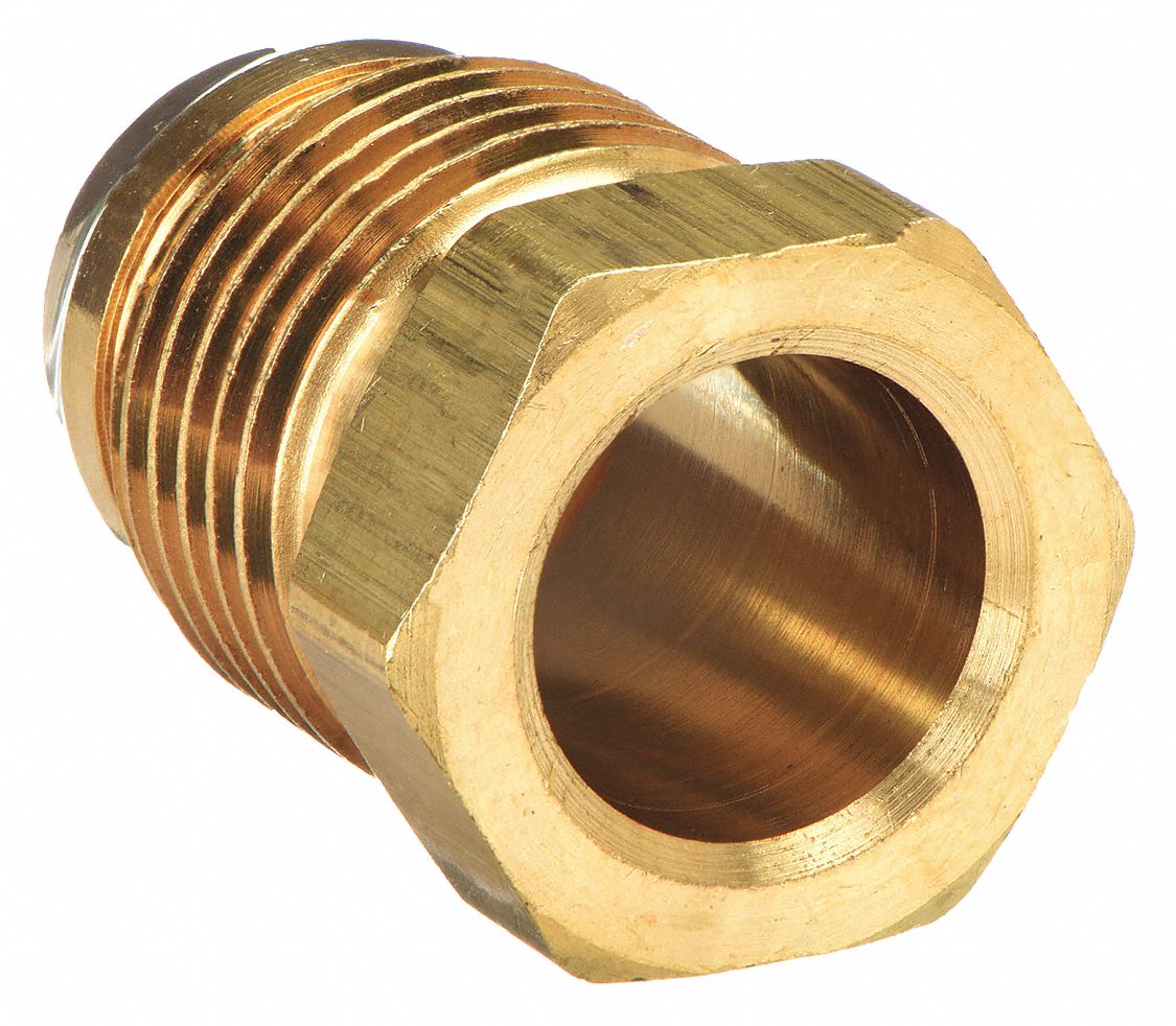 NUT AND BRASS SLEEVE: BRASS, COMPRESSION, FOR ⅛ IN TUBE OD, 5/16-24 THREADING SIZE, 5 PK