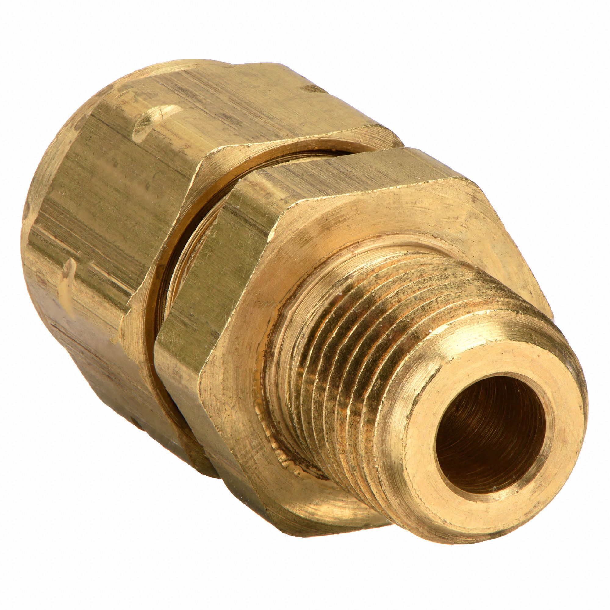 PARKER Male Connector, 3/8 in Tube Size, 1/8 in Pipe Size - Pipe ...