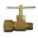 NEEDLE VALVE,STRAIGHT,BRASS,1/4 X 3/8 IN