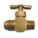 NEEDLE VALVE,STRAIGHT,BRASS,1/8 X 1/4IN