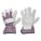 LEATHER GLOVES, XL (10), DOUBLE PALM, COWHIDE, FULL FINGER, SAFETY CUFF