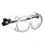 IMPACT RESISTANT GOGGLES, TRADITIONAL, PVC/PC, CLEAR, UV, UNIVERSAL, UNISEX