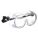 IMPACT RESISTANT GOGGLES, TRADITIONAL, PVC/PC, CLEAR, UV, UNIVERSAL, UNISEX