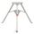 STAND ASSEMBLY, DUCTILE IRON/TUBULAR STEEL, 3 LEGS, 41 X 46 X 23¾ IN, 400 LB