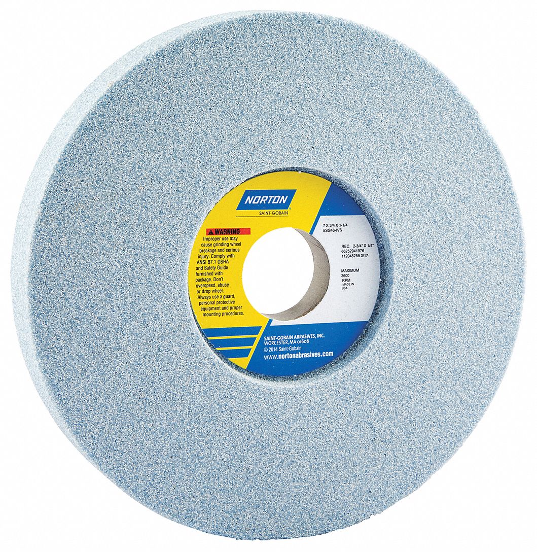 RECESSED GRINDING WHEEL,46 GRIT,PK5