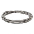 DRAIN CLEANING CABLE, HOLLOW CORE, STEEL, 25 FT X 5/16 IN, 5/16 IN DROP, FOR DRUM MACHINES