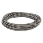 DRAIN CLEANING CABLE, HOLLOW CORE, STEEL, 50 FT X 5/16 IN, ¾ IN DROP, FOR DRUM MACHINES