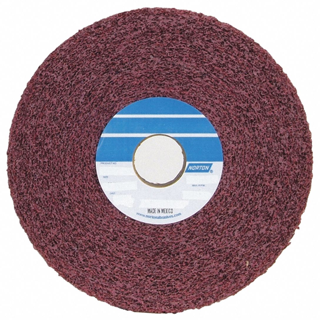 CONVOLUTE WHEEL, 12 IN DIAMETER X 1 IN W, 5 IN ARBOUR, ALUMINUM OXIDE, MEDIUM (5), MEDIUM