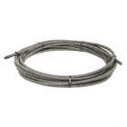 DRAIN CLEANING CABLE, INNER CORE, STEEL, 100 FTX⅝ IN, ⅝ IN COUPLING, FOR DRUM MACHINES